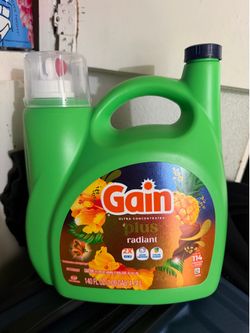Gain Plus Liquid Laundry Detergent, Radiant, 114 Loads, 140 fl. oz.