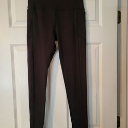Leggings, black, medium