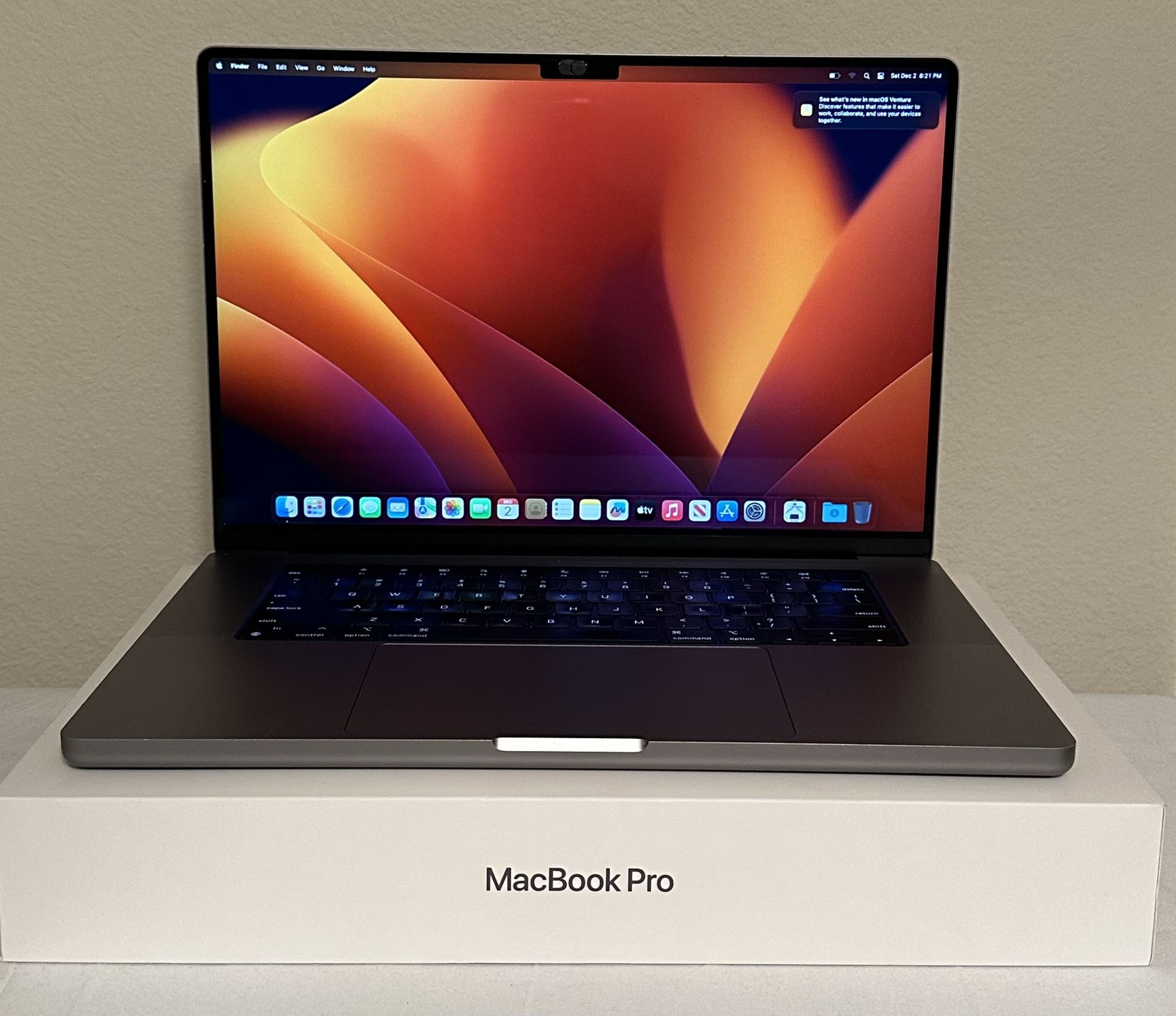 16” M1 MacBook Pro 32gb 1TB