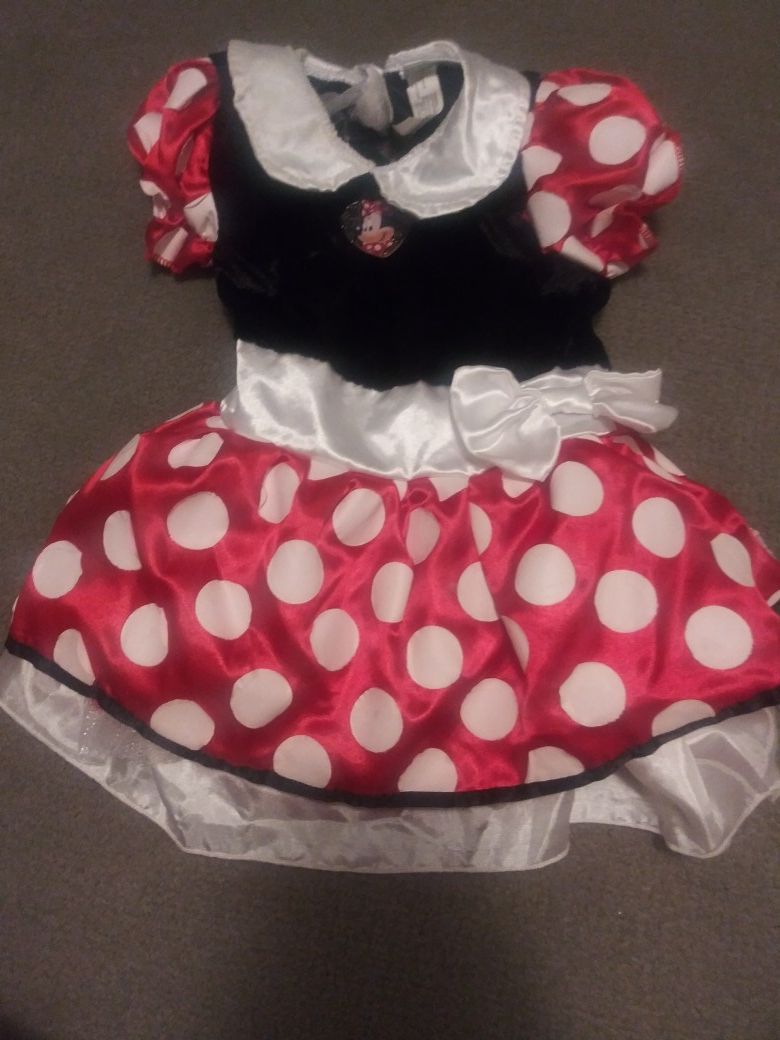 Minnie Mouse Dress Up/Halloween Costume Size 6-12 Months