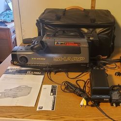 Sharp VL-L150U VHS Camcorder kit. Tested. Working. 
