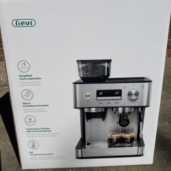 GEVI EXPRESSO MACHINE WITH GRINDER