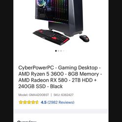 Cyber Power PC Gaming Desktop.