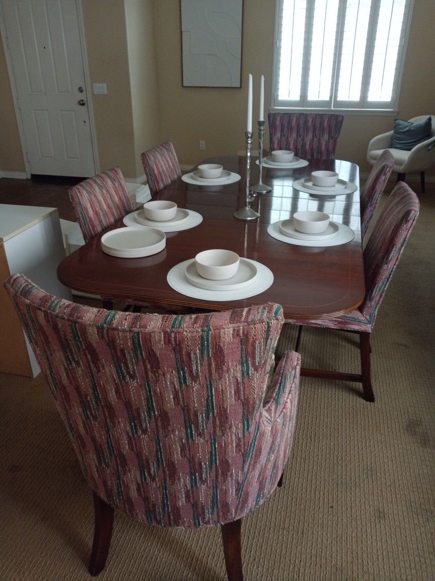 Antique Dining Room Set W/6 Chairs