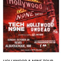 Tech N9NE  and HOLLYWOOD UNDEAD tickets