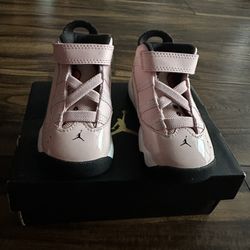 Toddler Pink Jordan 6 Rings 