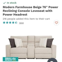 Reclining Loveseat With Console