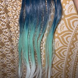 Blue Ombré Hair Extensions 