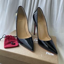 Christian Louboutin So Kate 120mm Black Patent Pump Size 36 (US 6)