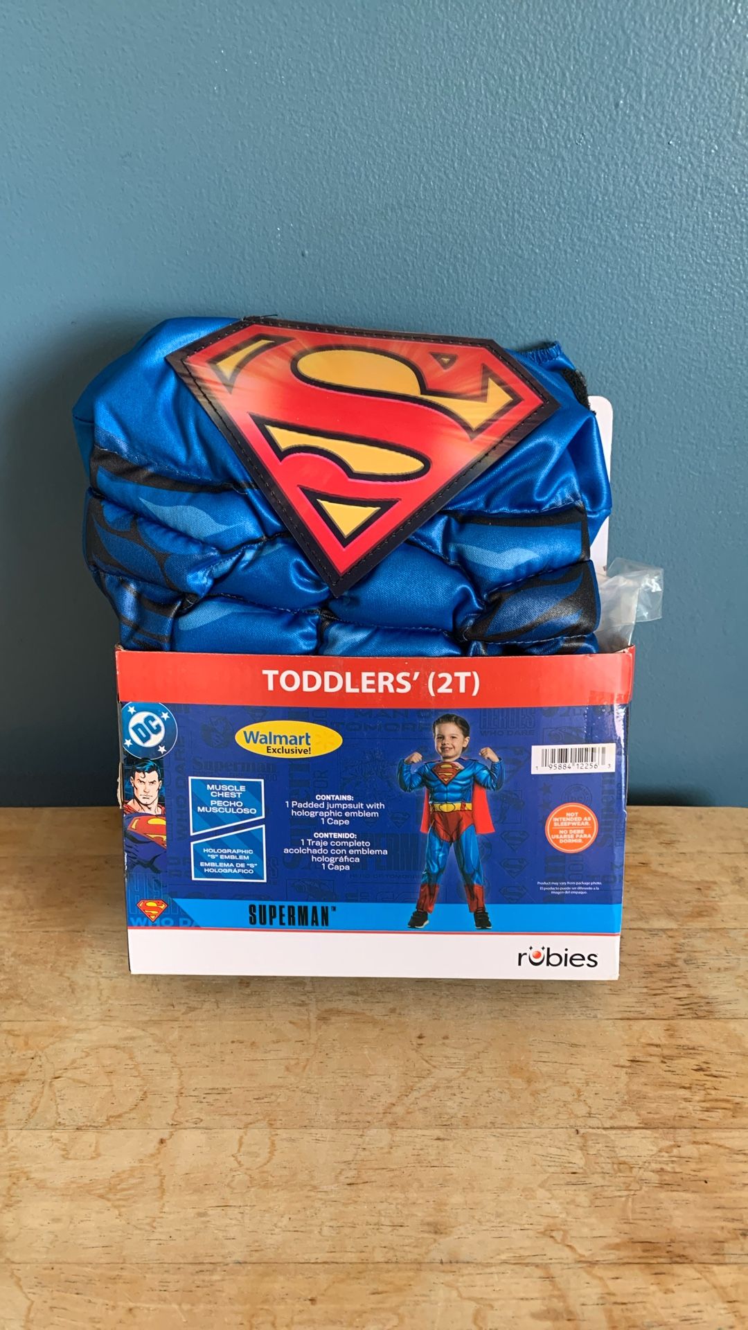 HALLOWEEN DC SUPERMAN TODDLER SIZE 2T COSTUME