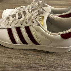 Adidas Superstar Burgundy Velvet 