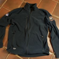 Helly Hansen Workwear Logo’s Fleece Jacket Men's Large Black Full Zip