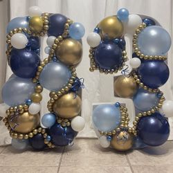 83th Birthday Mosaic And Bouquet Balloons