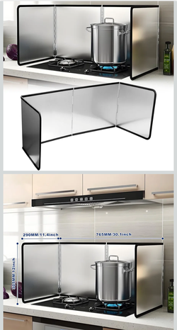 Splatter Guard for Frying Stove Top