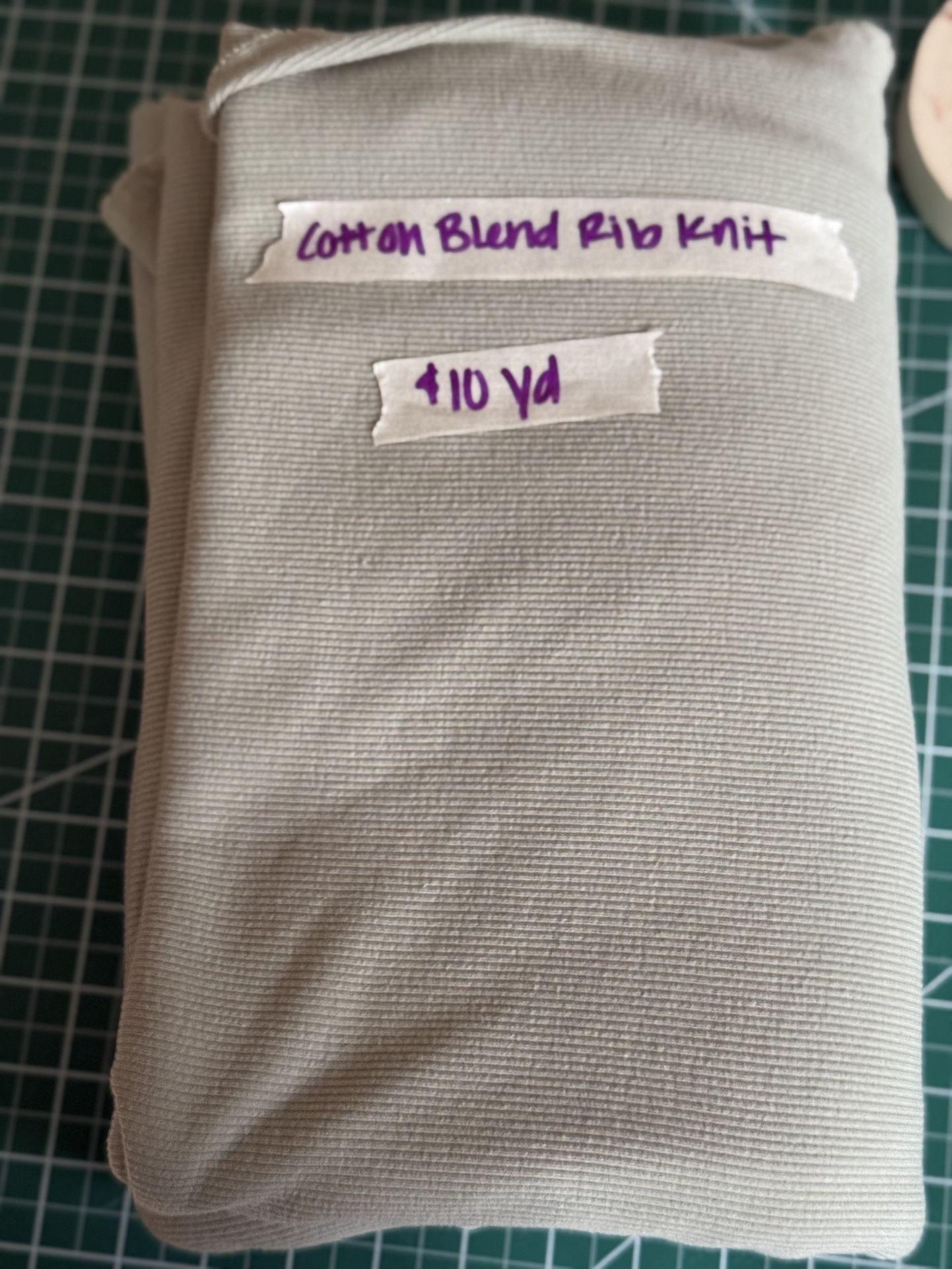 Cotton Blend Rib Knit