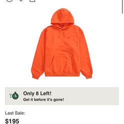 supreme orange hoodie 