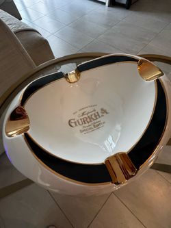 Gurkha Special Edition Luxury Ceramic 4-Cigar Ashtray