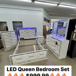 Queen LED Bedroom Group