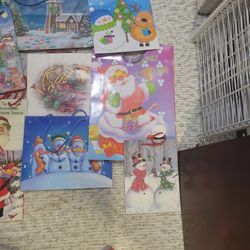 Assorted Gift Bags And Ribbon