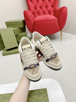 Gucci distressed screener sneaker 