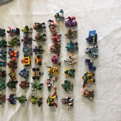 48 Z-bots Figures Lot Used ( Storage 3)