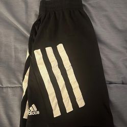 Boys Athletic Adidas Black Medium 10-12 Shorts