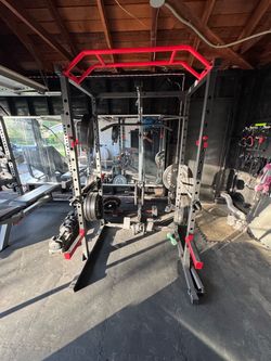 Signature Fitness Power Rack with Cable System