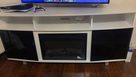 Tv Stand with fireplace (best offer)