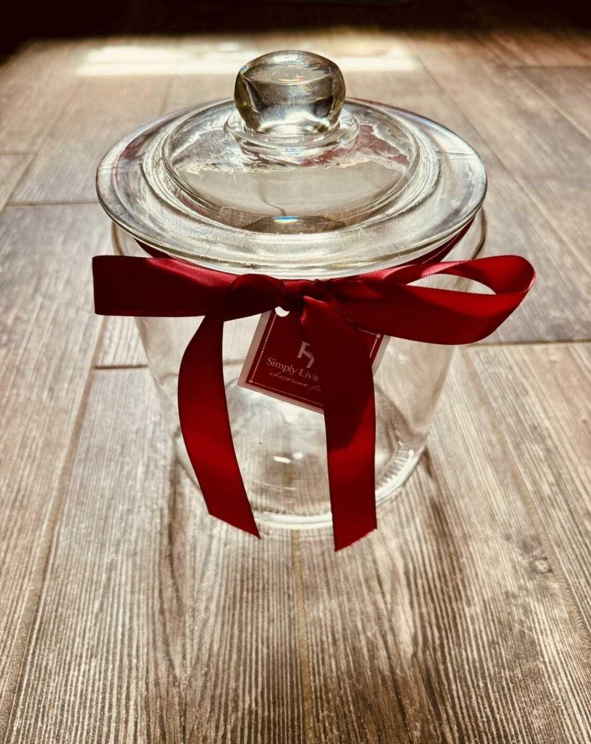 Large Glass Cookie Jar
