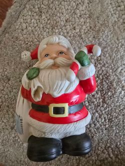 Santa Claus Ceramic Christmas VINTAGE Figurine