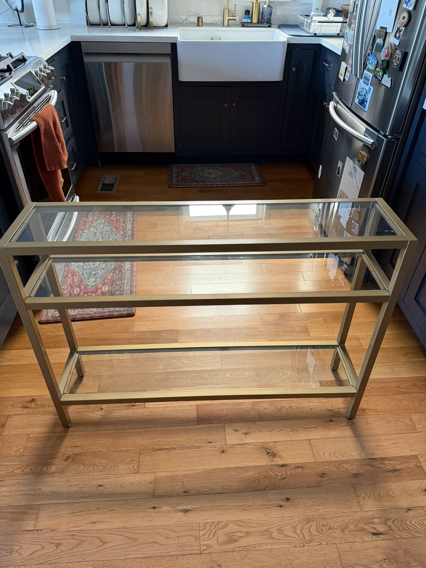 Gold Console Table 
