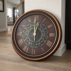 Large Decorative Wall Clock Roman Numerals