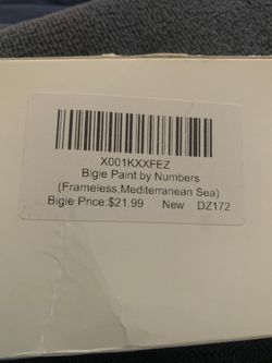 Paint by numbers Mediterranean Sea