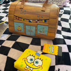 SpongeBob hand bag and wallet