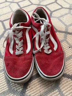 Vans Old Skool Red Suede Sneakers