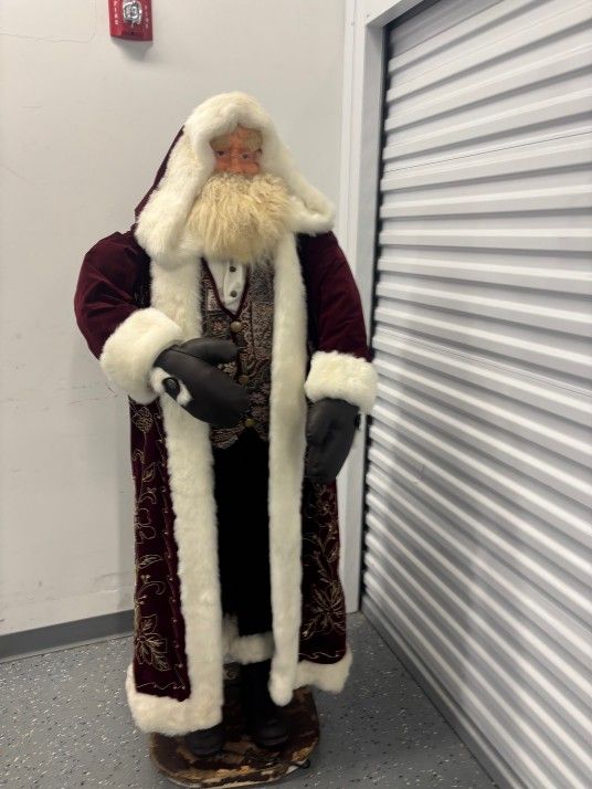 6ft Vintage Standing Santa Claus