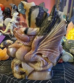 Amazonite Chinese Dragon Carving