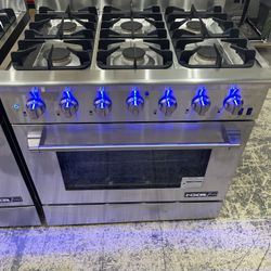 36β NXR Gas Range Stainless Steel