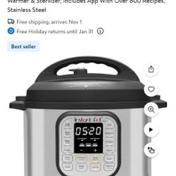 Instapot/With Slowcooker Lid.