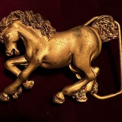 Unicorn Belt Buckle Indiana Metal Craft 1976