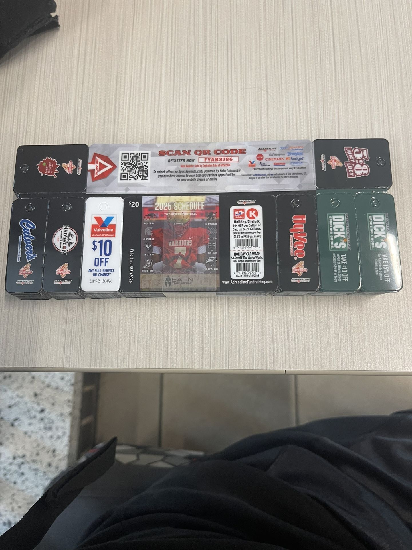 Two Rivers Highschool Football Fundraiser Cards