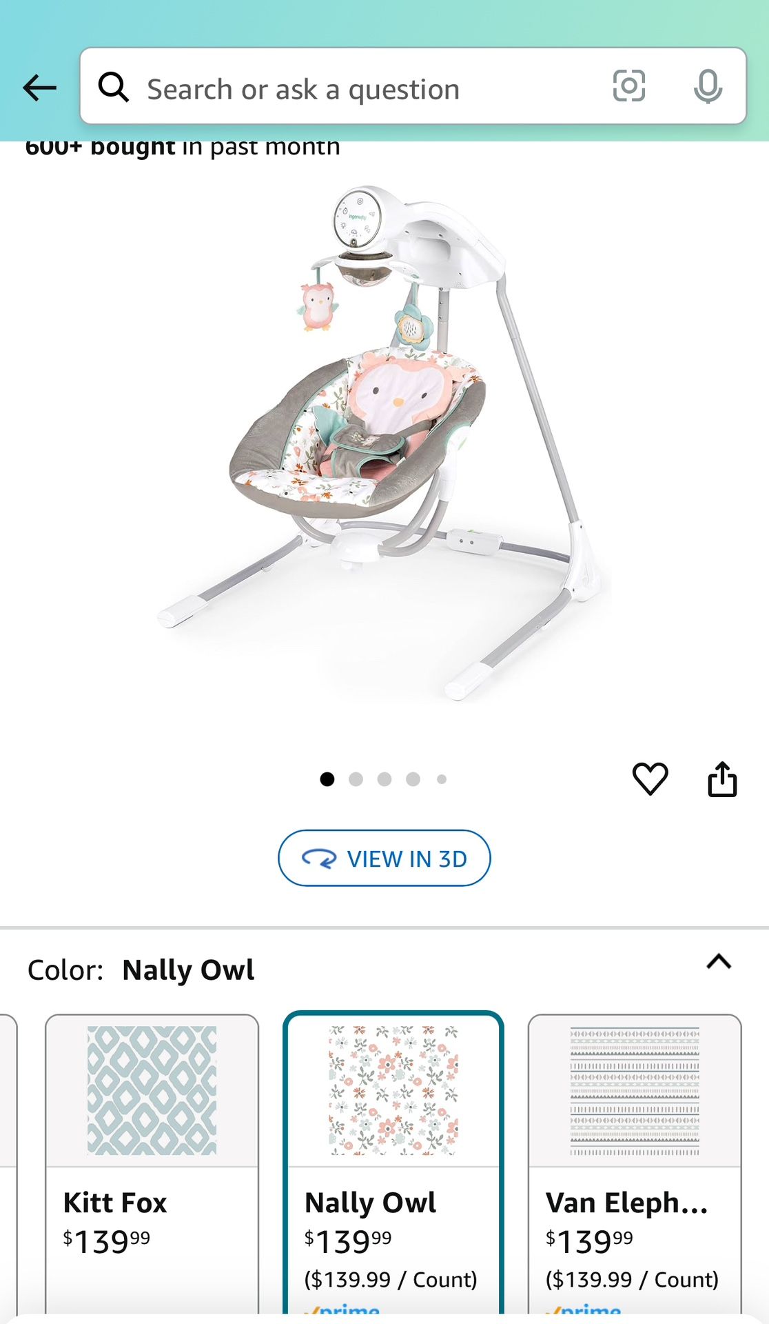 Owl Baby Swing