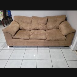 Microfiber Sofa, Loveseat And Storage Ottoman 