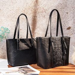 Montana West Tote Bag for Women Large Purse and Handbags Set Embossed Collection Purse 2Pcs Set
 Women's Tote Handbags by Montana We