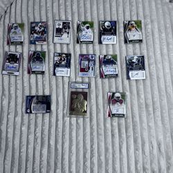 15 Signed Football Cards