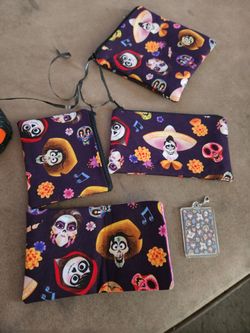 Coco Disney Pixar Zipper Pouch Set 5 piece