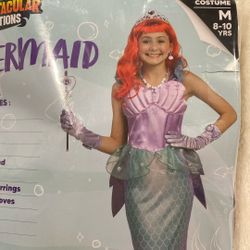 Mermaid Princess Costume - Med (8-10)