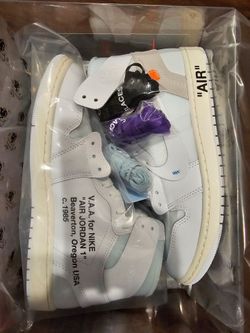 Virgil Abloh Archive X Air Jordan 1 Retro High 'Alaska'- Size 11.5 Men ($500)