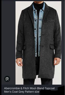Abercrombie & fitch wool-blend Topcoat Men’s coat
