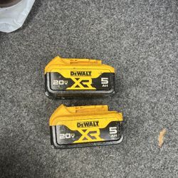Dewalt 20v Baterias 5.0ah $90 Por Los Dos Firme Precio 